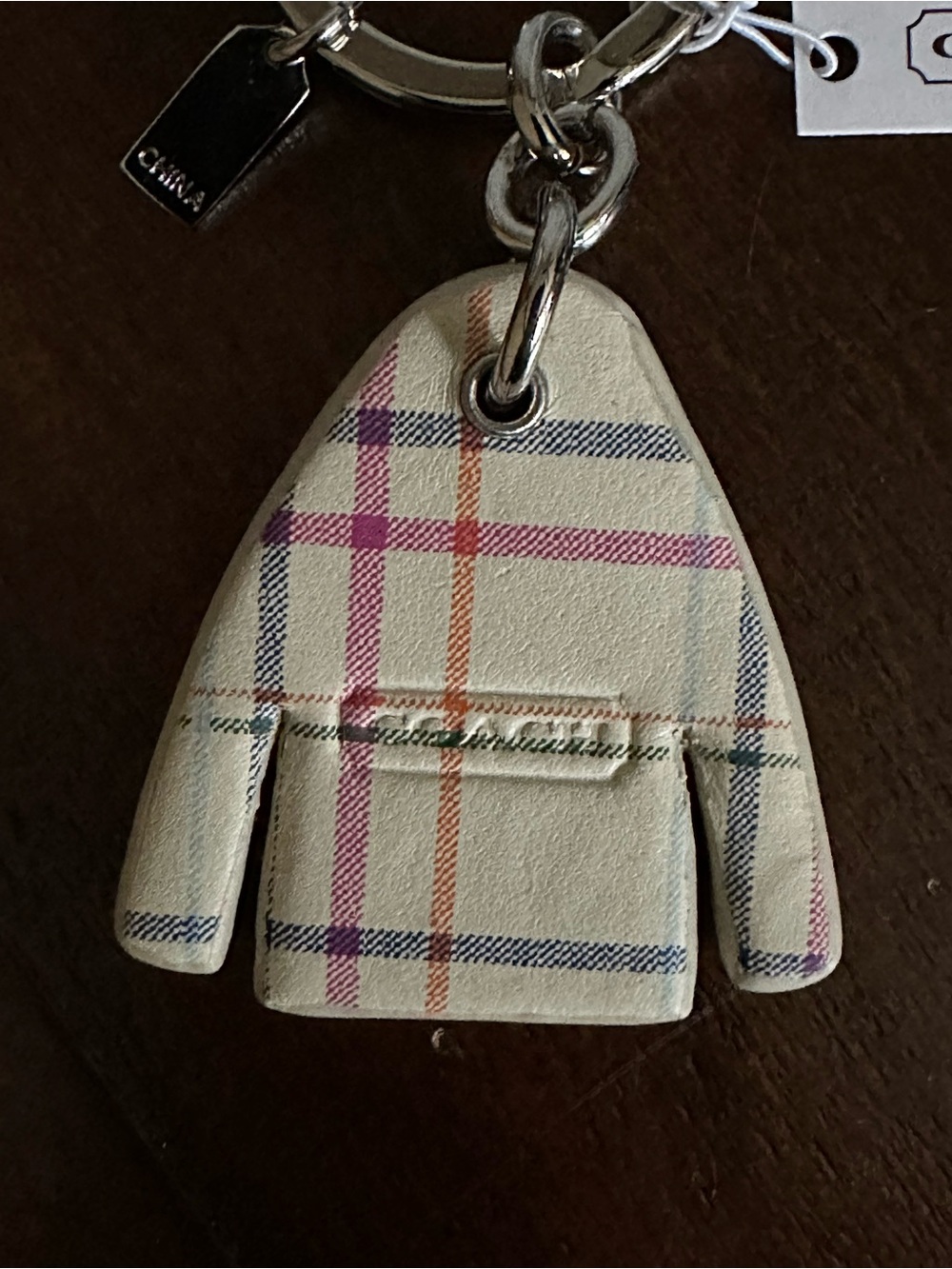 CoachTattersall Peacoat Key Fob Keychain NWT - Picture 4 of 6